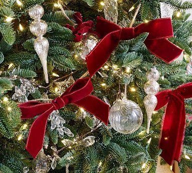 Velvet Bow Garland | Pottery Barn (US)