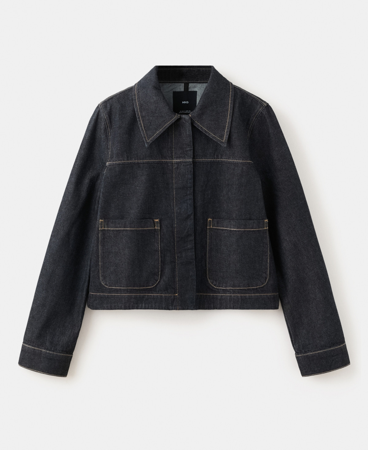 Mango Women's Pockets Denim Jacket - Open Blue | Macy's