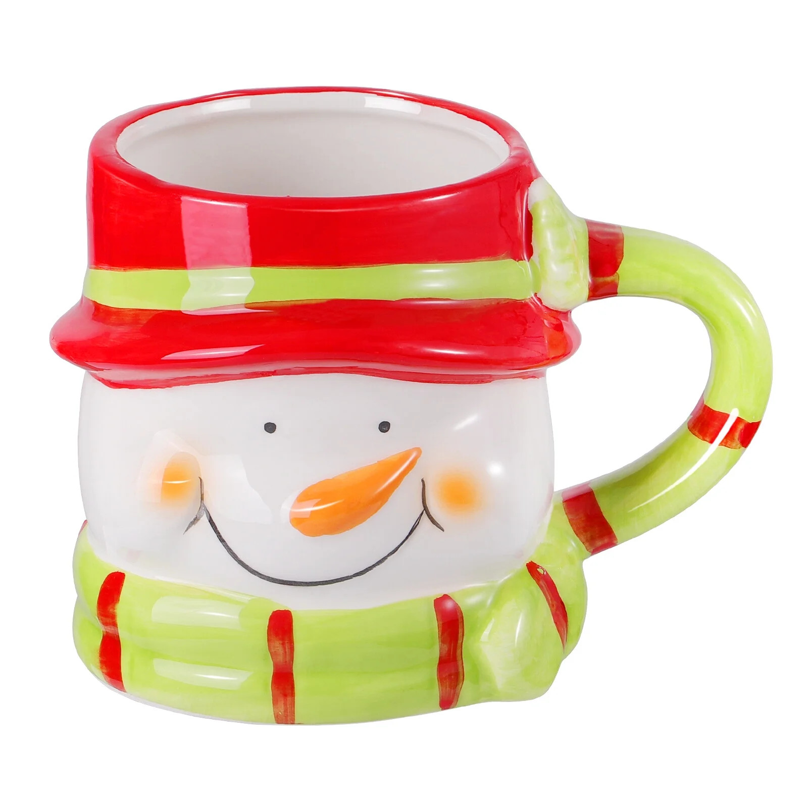Santa Vintage Christmas Coffee Mug 16 oz Ceramic Snowman Patterned 3D Water Cup for Xmas Party Ho... | Walmart (US)