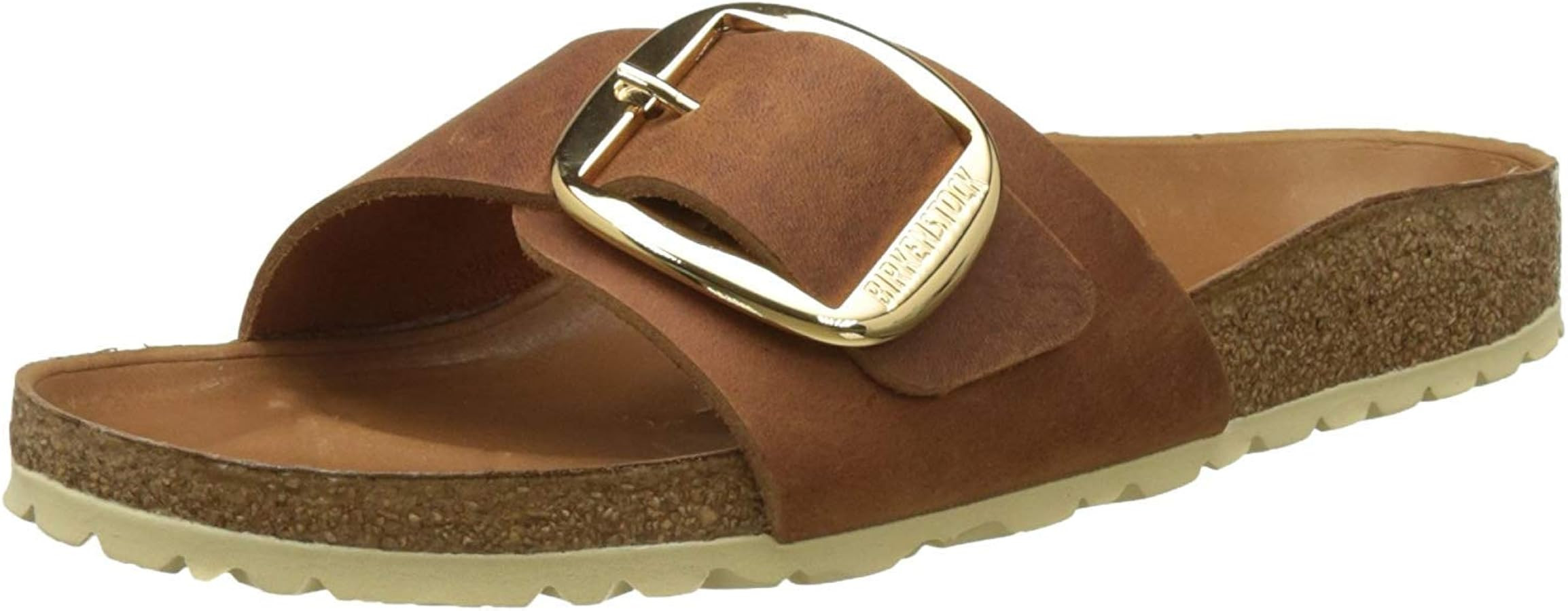Womens Birkenstock Madrid Big Buckle Summer Fashion Oiled Leather Sandal | Amazon (US)