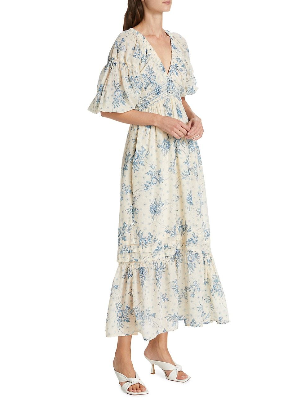 Free People Golden Hour Floral Midi-Dress | Saks Fifth Avenue