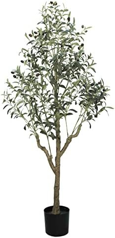 SeelinnS Artificial Olive Tree 5FT Fake Olive Tree Large Faux Plants Indoor Tall Olive Branch and... | Amazon (US)
