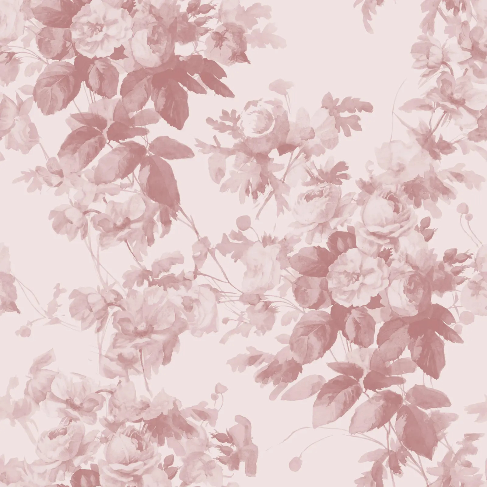 House of Hackney London Rose Traditional Wallpaper - Blush | Chairish