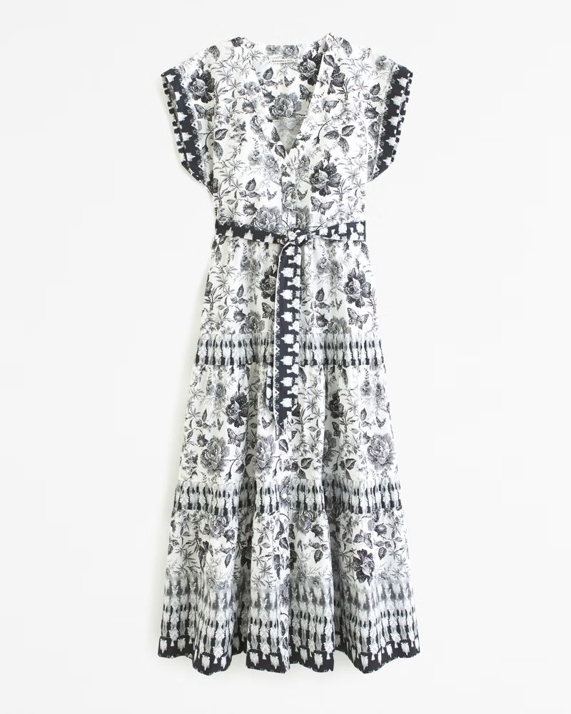 Women's Tie Maxi Dress | Women's New Arrivals | Abercrombie.com | Abercrombie & Fitch (US)