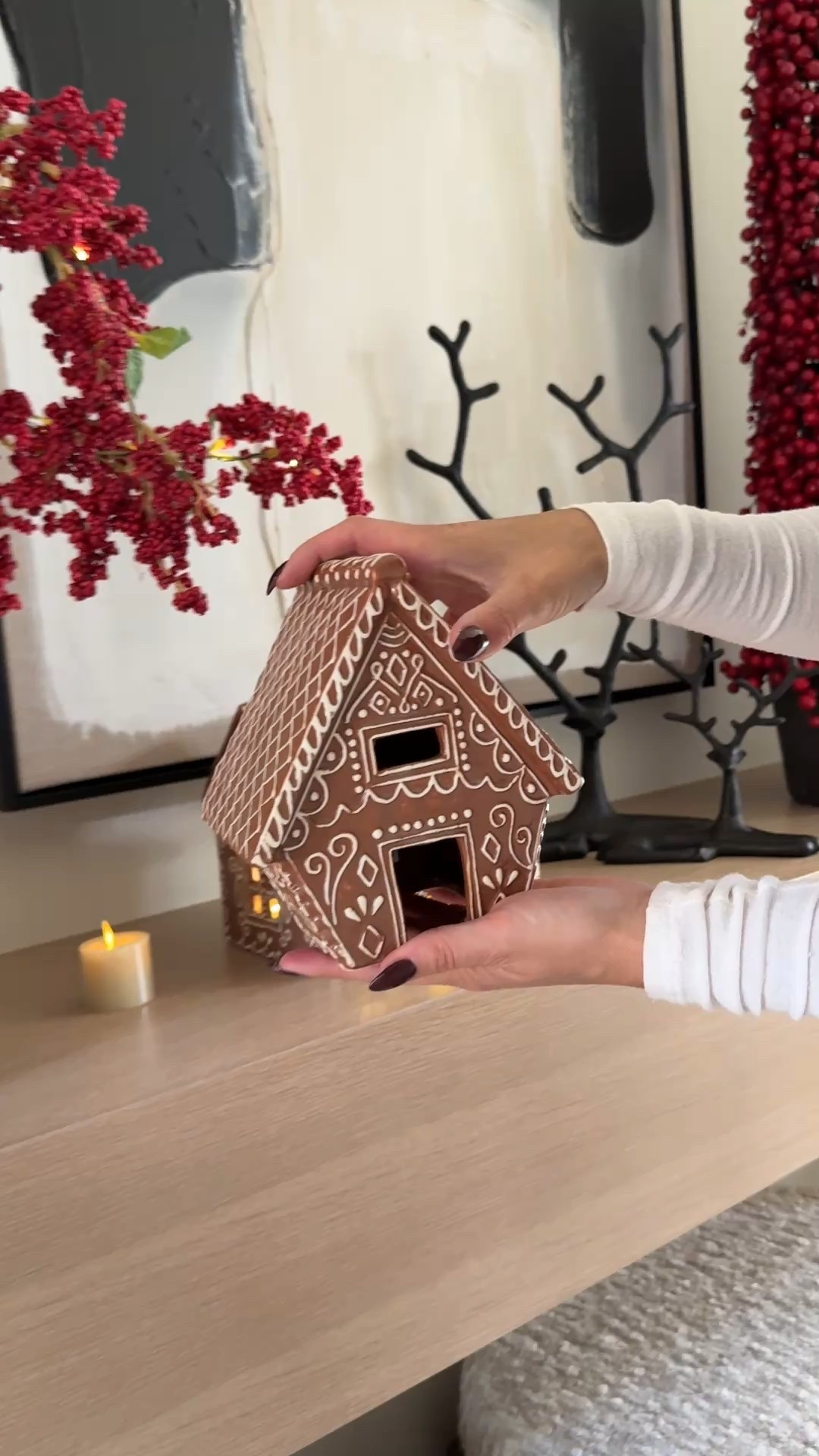 One of my favorite additions to my Christmas decor! The Gingerbread Houses are so cute and cozy. 

#LTKStyleTip #LTKHome #LTKHoliday