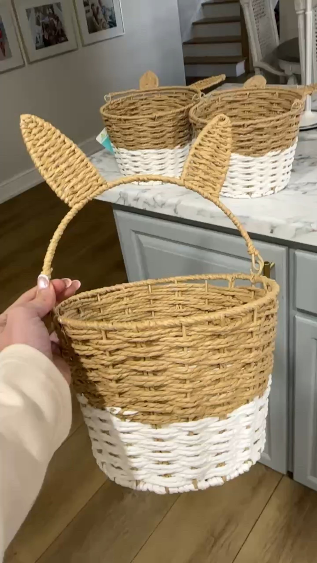 The cutest $7.98 Easter baskets!! They tend to sell quickly, so snag them before they sell out! 

Easter basket ideas, bunny ear rattan basket, family time, kids 

#LTKSeasonal #LTKKids #LTKFamily