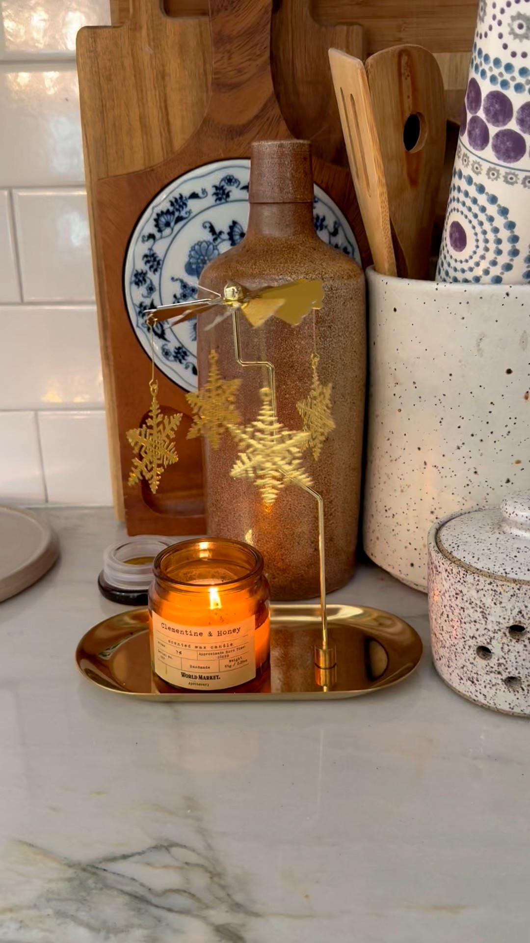 Love that it has a tray to fit different candles! The snowflake stand is magnetic so you ca move it if needed 

#LTKGiftGuide #LTKSeasonal #LTKHoliday