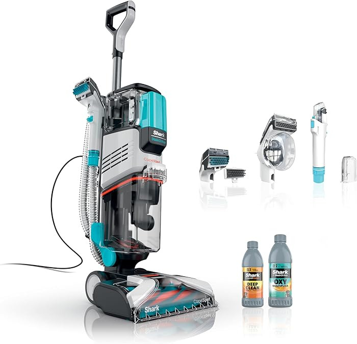 Shark R- EX201 CarpetXpert Upright Carpet, Area Rug & Upholstery Cleaner with StainStriker, Cyan ... | Amazon (US)