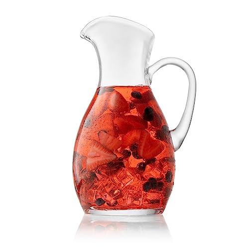 Godinger Pitcher Carafe, Crystal Glass Water Pitcher Carafe with Handle, 65oz, Made in Europe | Amazon (US)