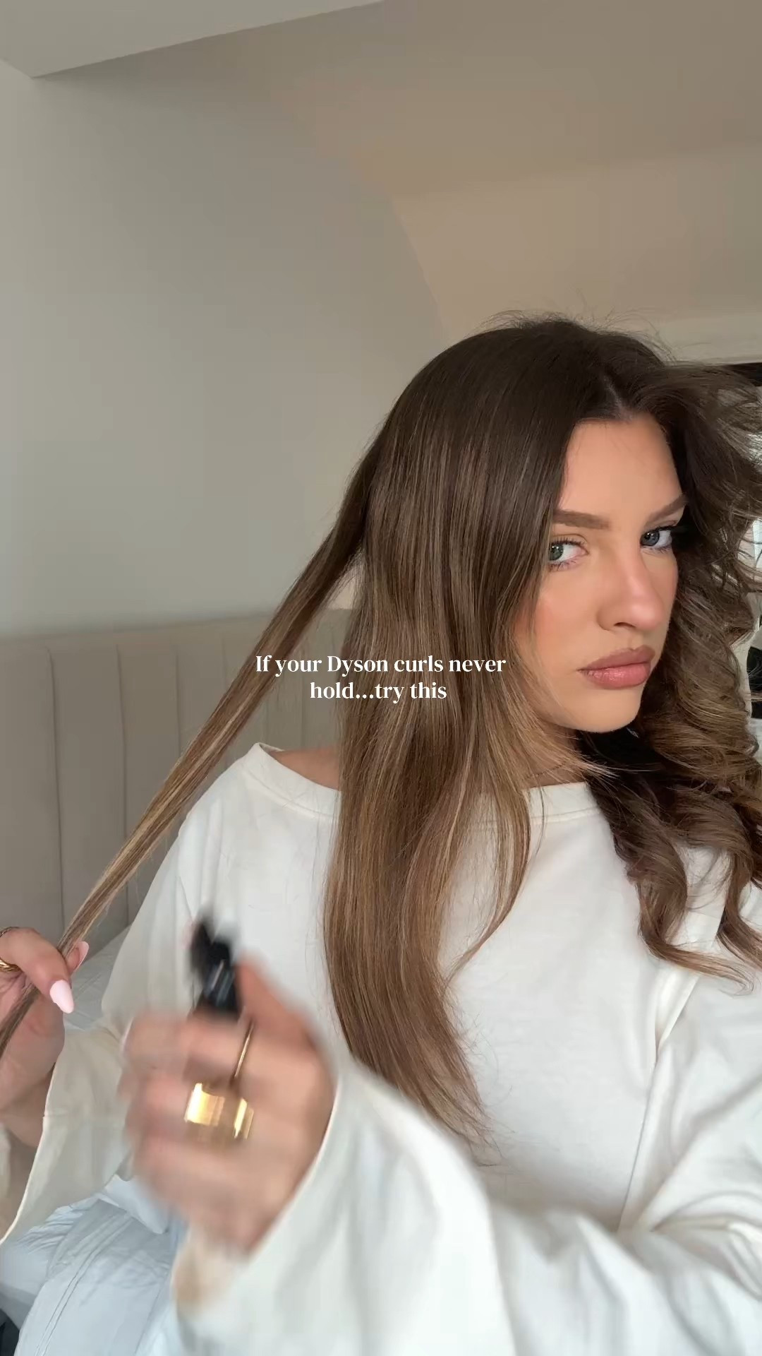 Thermal curl moulding spray will keep your Dyson curls in tact all day 🤍 

#LTKstyletip #LTKuk #LTKeurope