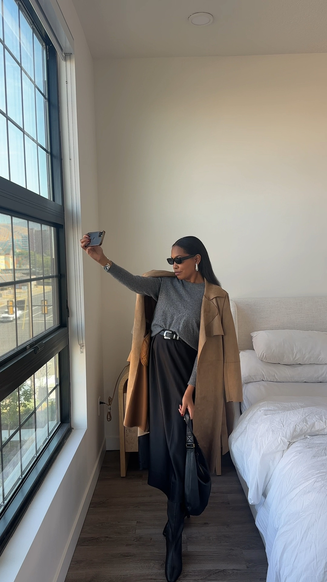Fall Outfit | date night outfit, going out outfit, ootd, fall fashion, autumn outfit inspiration, Pinterest aesthetic, Pinterest inspo, dressy outfit, New York outfit, suede jacket, knee high boots, kitten heel boot outfit, neutral outfit, minimal outfit, capsule wardrobe 

#LTKShoeCrush #LTKStyleTip #LTKWorkwear
