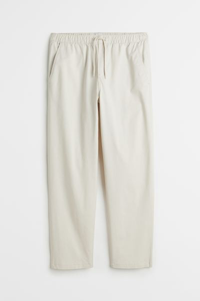 Relaxed Fit Twill Pull-on Pants | H&M (US + CA)