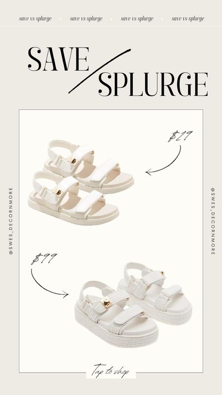 Save or splurge on the white strap sandals that are perfect for summer casual wear! 

#LTKSeasonal #LTKShoeCrush #LTKStyleTip