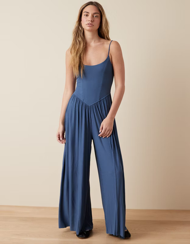 AE Soft and Sexy Wide-Leg Jumpsuit | American Eagle Outfitters (US & CA)