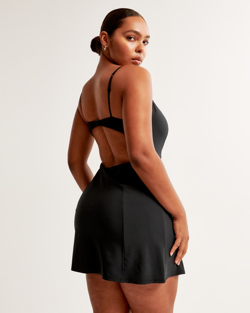 Open-Back Traveler Mini Dress | Abercrombie & Fitch (US)