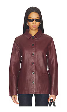 DL1961 Harloe Jacket in Saffron Leather from Revolve.com | Revolve Clothing (Global)