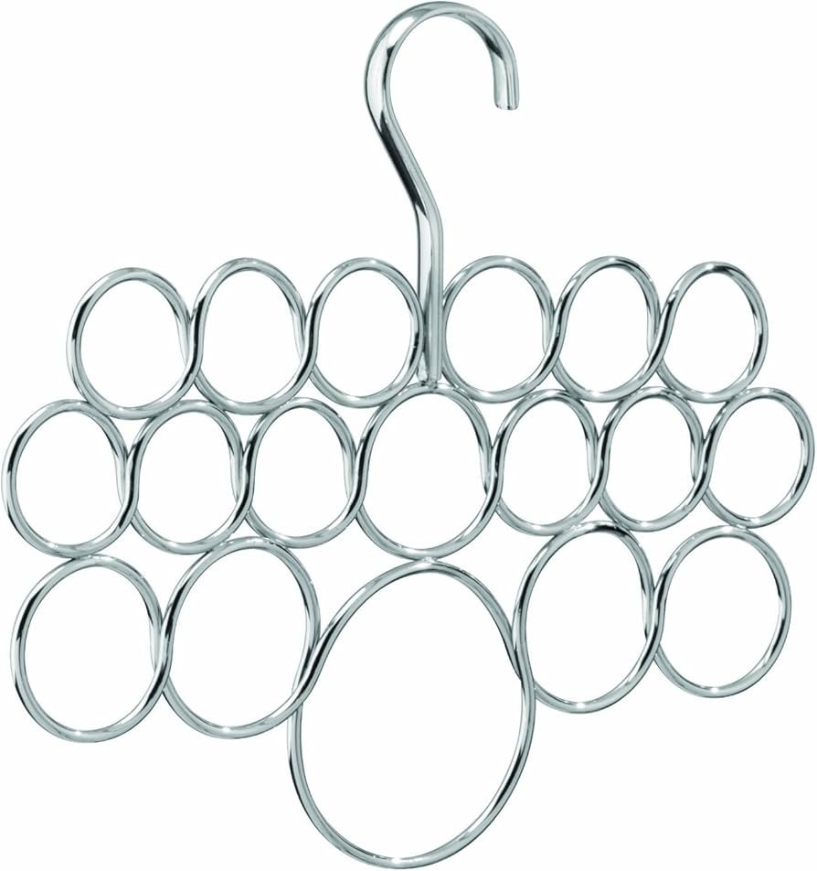iDesign Axis Metal Loop Scarf Hanger, No Snag Closet Organization Storage Holder for Scarves, Men... | Amazon (US)