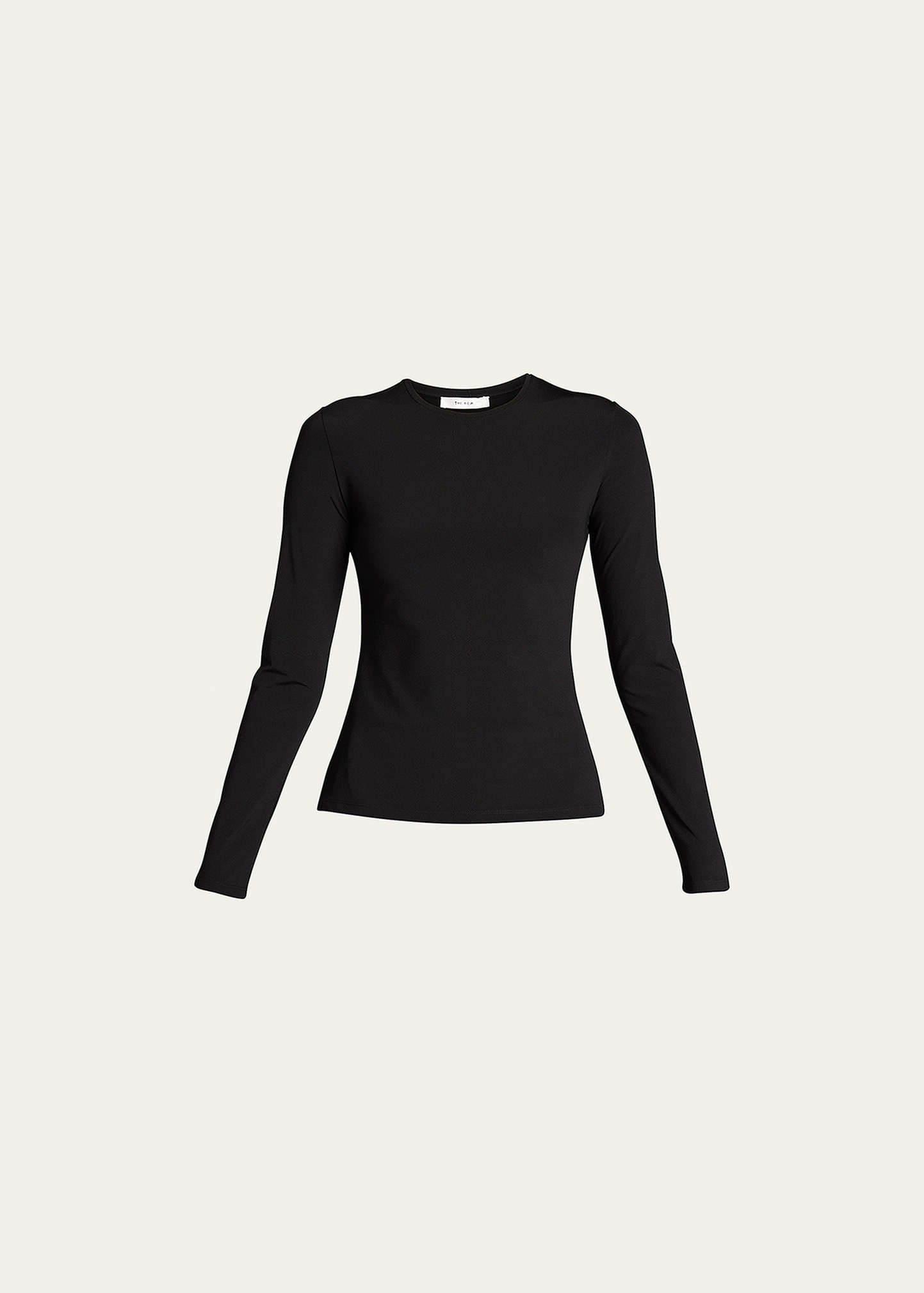 THE ROW Inverness Long-Sleeve Crepe Top | Bergdorf Goodman