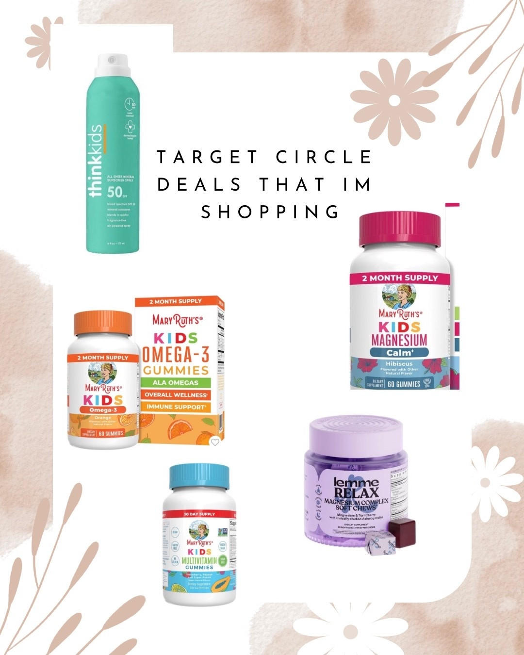 Target circle deals that I’m shopping for my kids and myself! the lemme magnesium is a staple for me now, I’ve truly never slept so good! And of course stocking up on our favorite kids vitamins.

#LTKmomlife #LTKKids #LTKSaleAlert