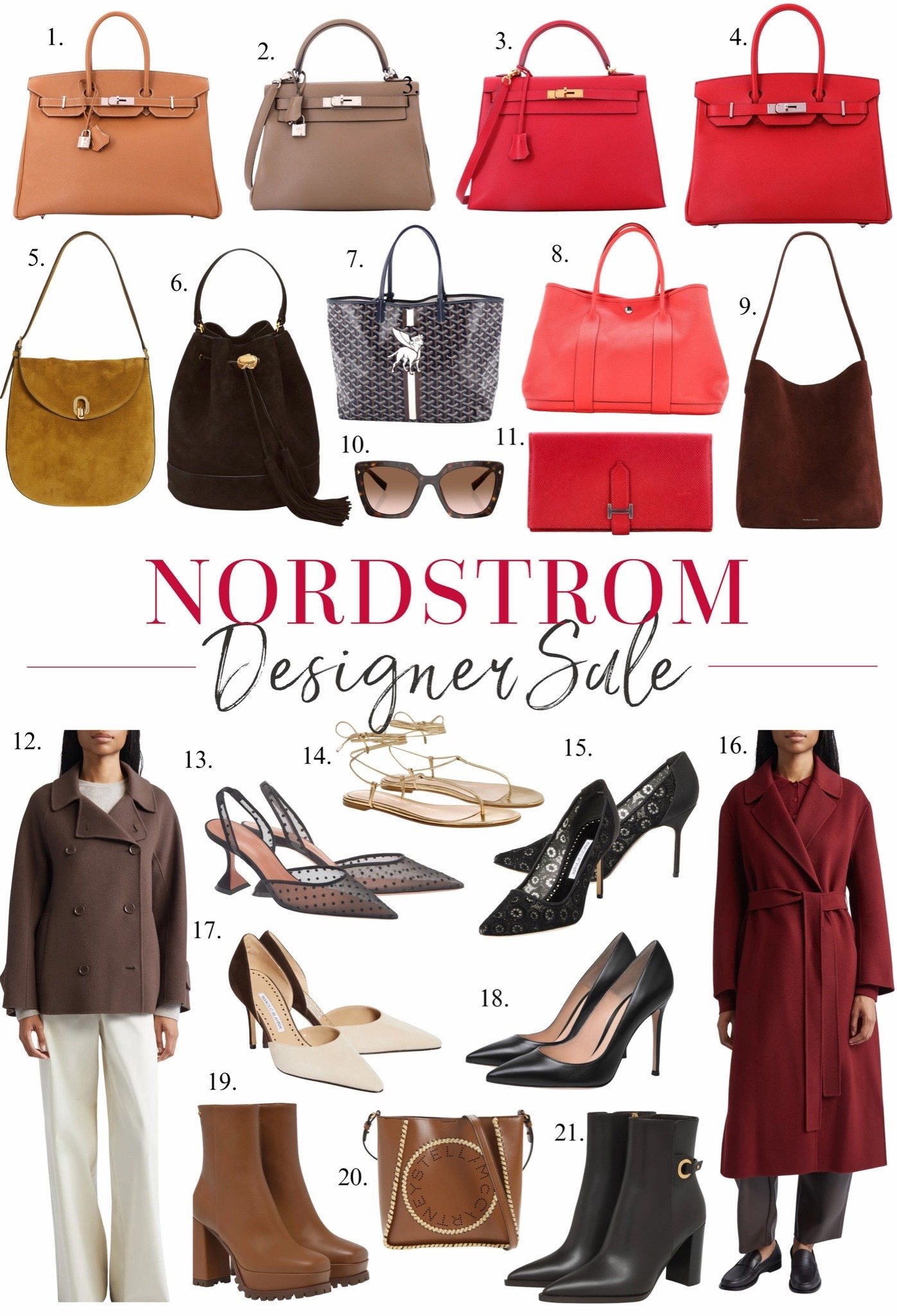 Nordstrom Designer Sale is HERE and it's a good one 🛍️🔥

I rounded up my favorite pieces from the Nordstrom Designer Sale — think Hermès Birkins, Kellys, and Garden Party totes, a gorgeous Goyard tote, buttery suede bags, and the most classic pumps and boots to carry you through fall. Whether you're investing in a forever bag or just need a great pair of black pumps, this sale has range.

Tap through to shop every single piece — numbers 1-21 are all linked below! This is the kind of sale you don't want to sleep on, some of these deals are seriously rare. 🤍

#LTKsalealert #LTKstyletip #LTKfindsunder #nordstromsale #designersale #hermes #birkinbag #kellybag #falloutfits #investmentpieces