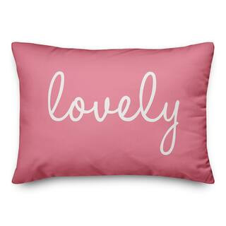 Lovely Throw Pillow By Designs Direct in Pink/White | 14" x 20" | Michaels® | Michaels Stores