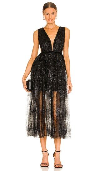Heather Tulle Dress in Black | Revolve Clothing (Global)