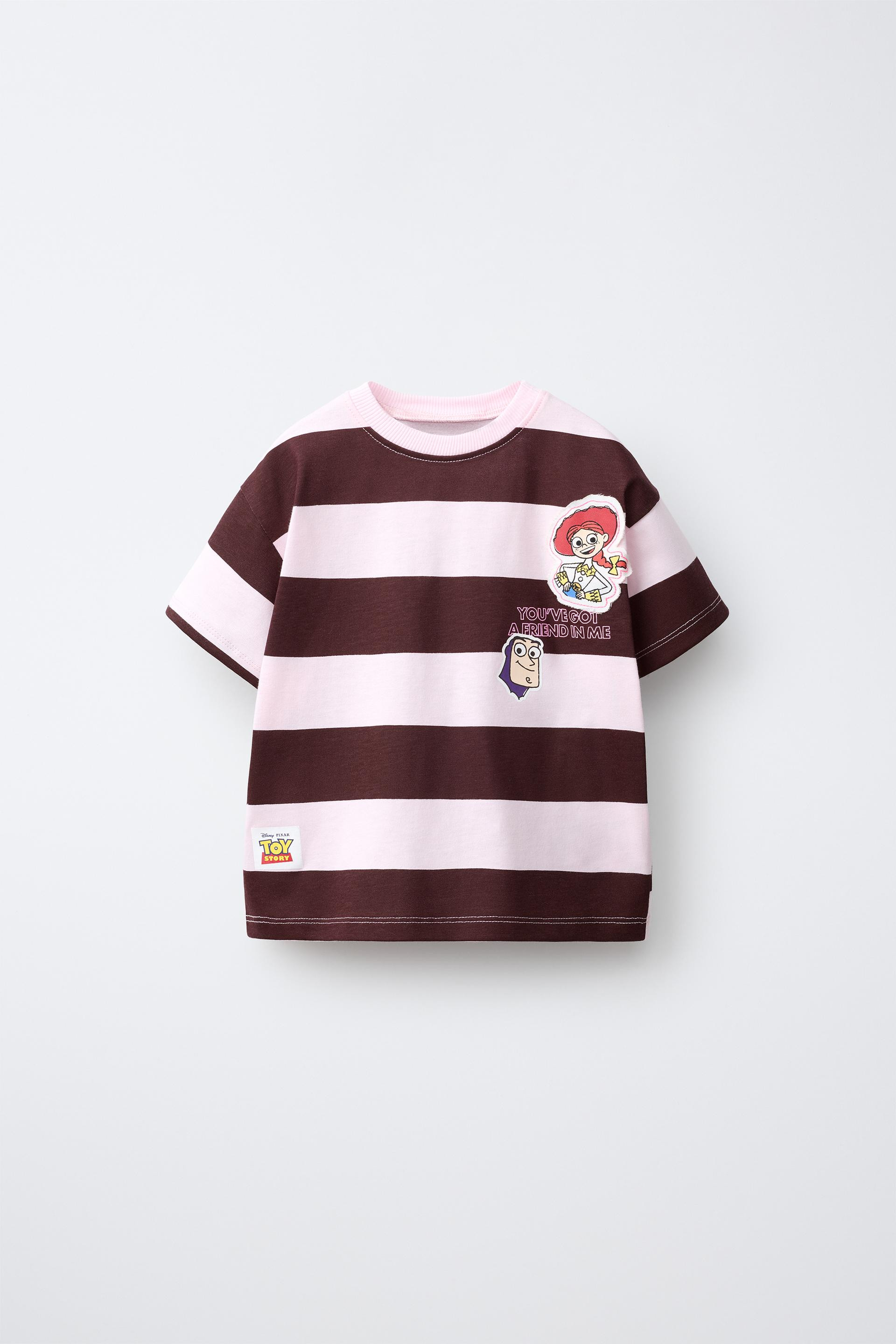 Zara - Toy Story © Disney Pixar Striped Patch T-Shirt - Striped - 5 Years (43,3 Inches) - Kids | Zara US