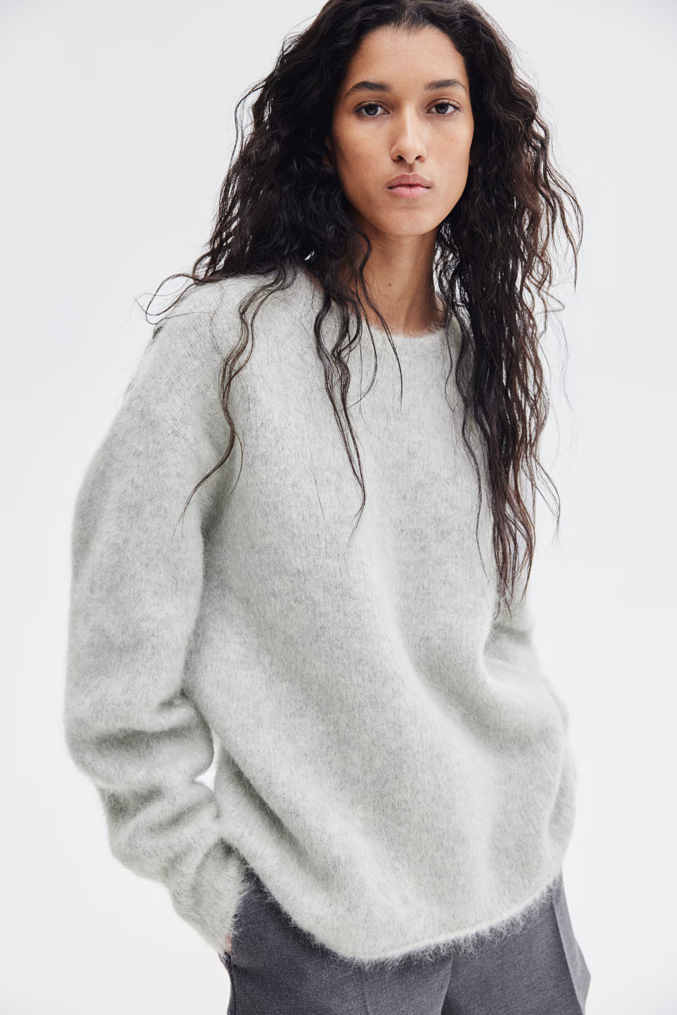 Pullover aus Mohairmix - Hellgraumeliert - Ladies | H&M DE | H&M (DE, AT, CH, NL, FI)