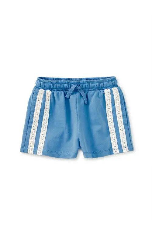 Tea Collection Crochet Sporty Shorts in Blue Orchid at Nordstrom, Size 3T | Nordstrom