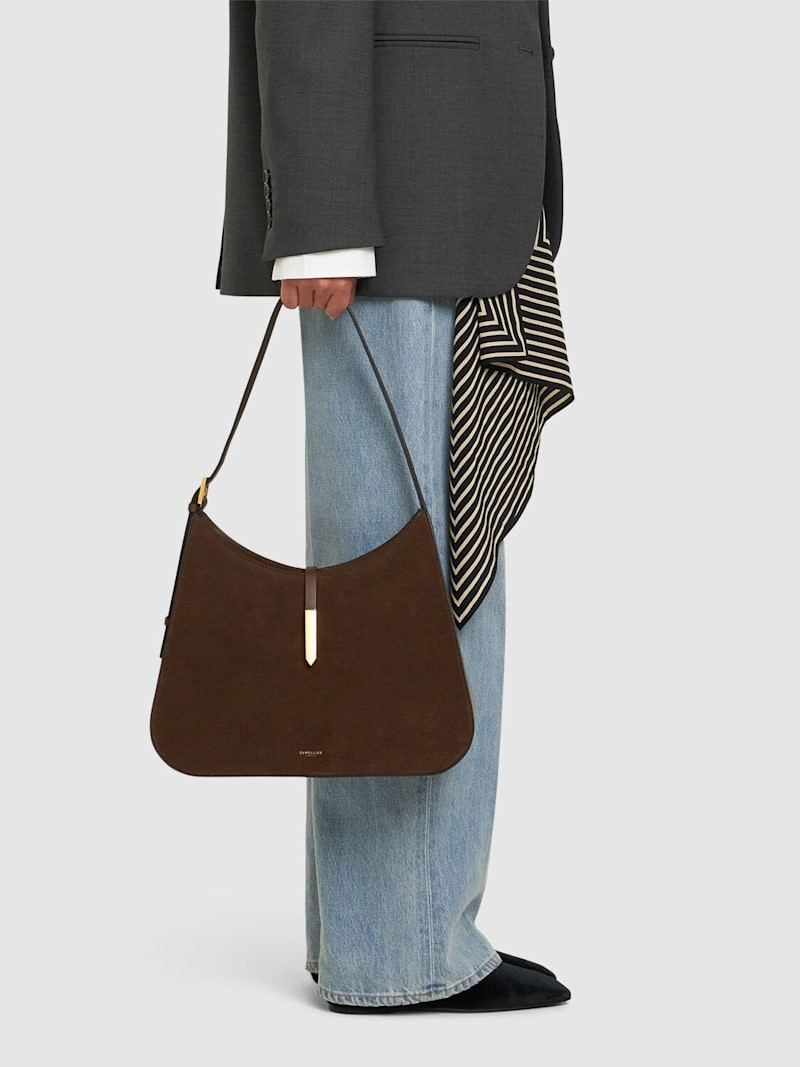 Large Tokyo suede shoulder bag | Luisaviaroma
