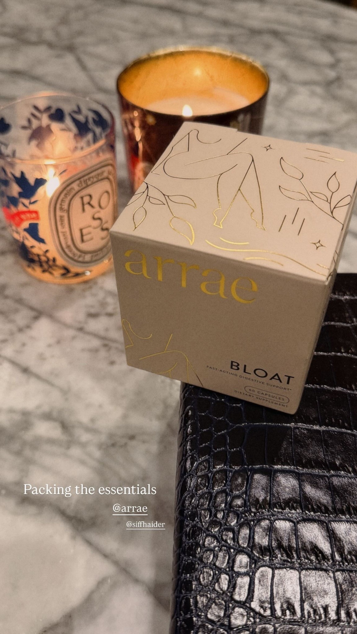 Packing the essentials! My favorite pills for bloating and my new notebook to name a couple. 

Also linking this diptyque roses candle — smells amazing!

#LTKselfcare #LTKHome #LTKTravel