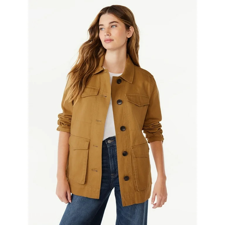 Free Assembly Women's Modern Utility Jacket | Walmart (US)