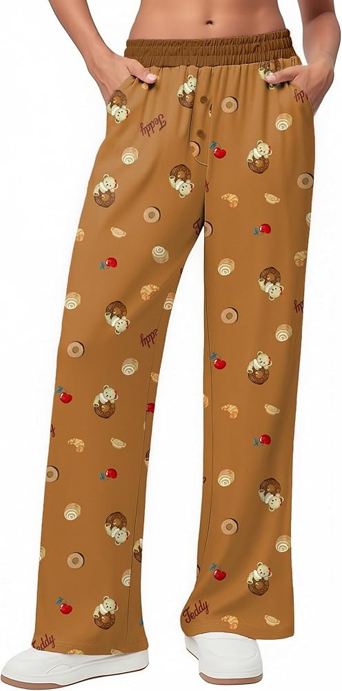 Ekouaer Womens Wide Leg Pants for Women Elastic Waist Womens Casual Palazzo Pants Soft Comfy Paja... | Amazon (US)