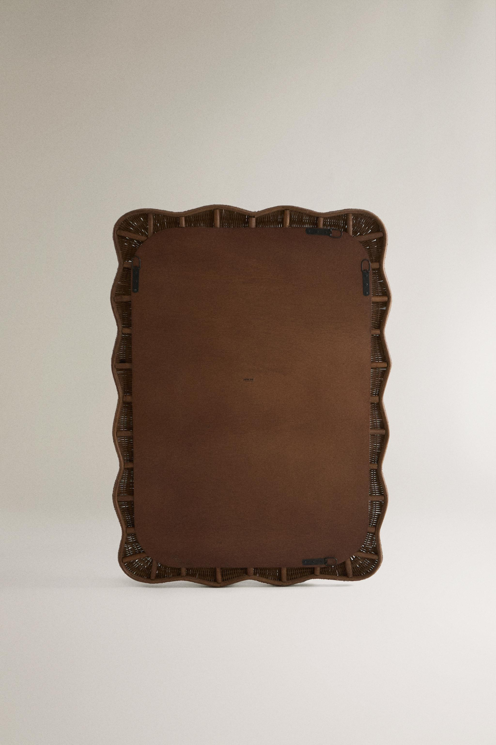 IRREGULAR RATTAN WALL MIRROR | Zara US