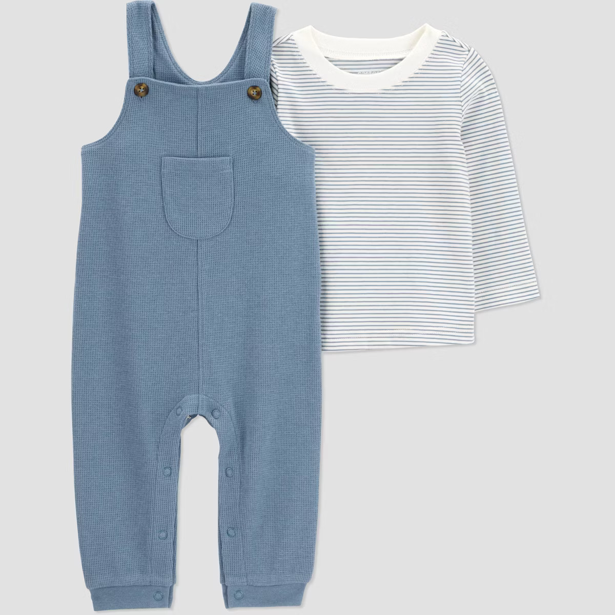 Carter's Just One You® Baby Boys' 2pc Striped Overalls Set - Blue | Target