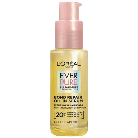 L'Oreal Paris EverPure Bond Repair Oil-in-Serum Hair Repair for Strength and Shine, 1.6 fl oz | Walmart (US)