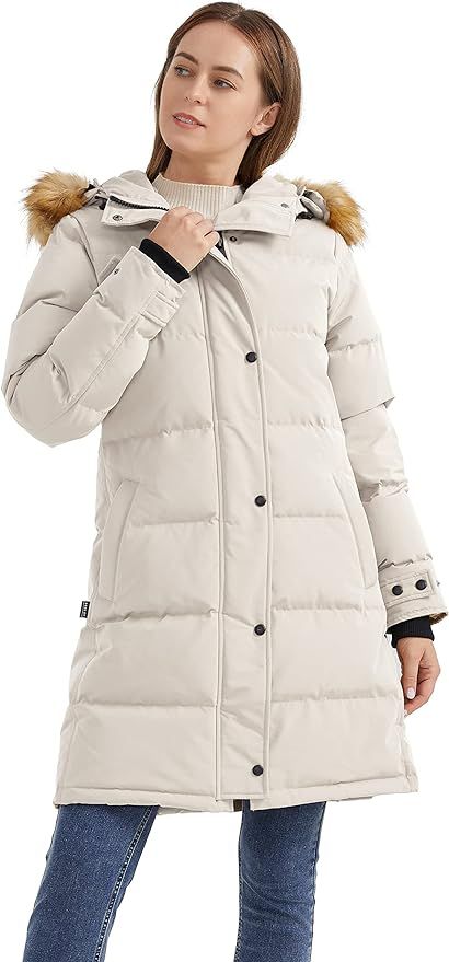 Orolay Women's Thickened Down Coat with Adjustable Hood Warm Winter Jacket | Amazon (US)