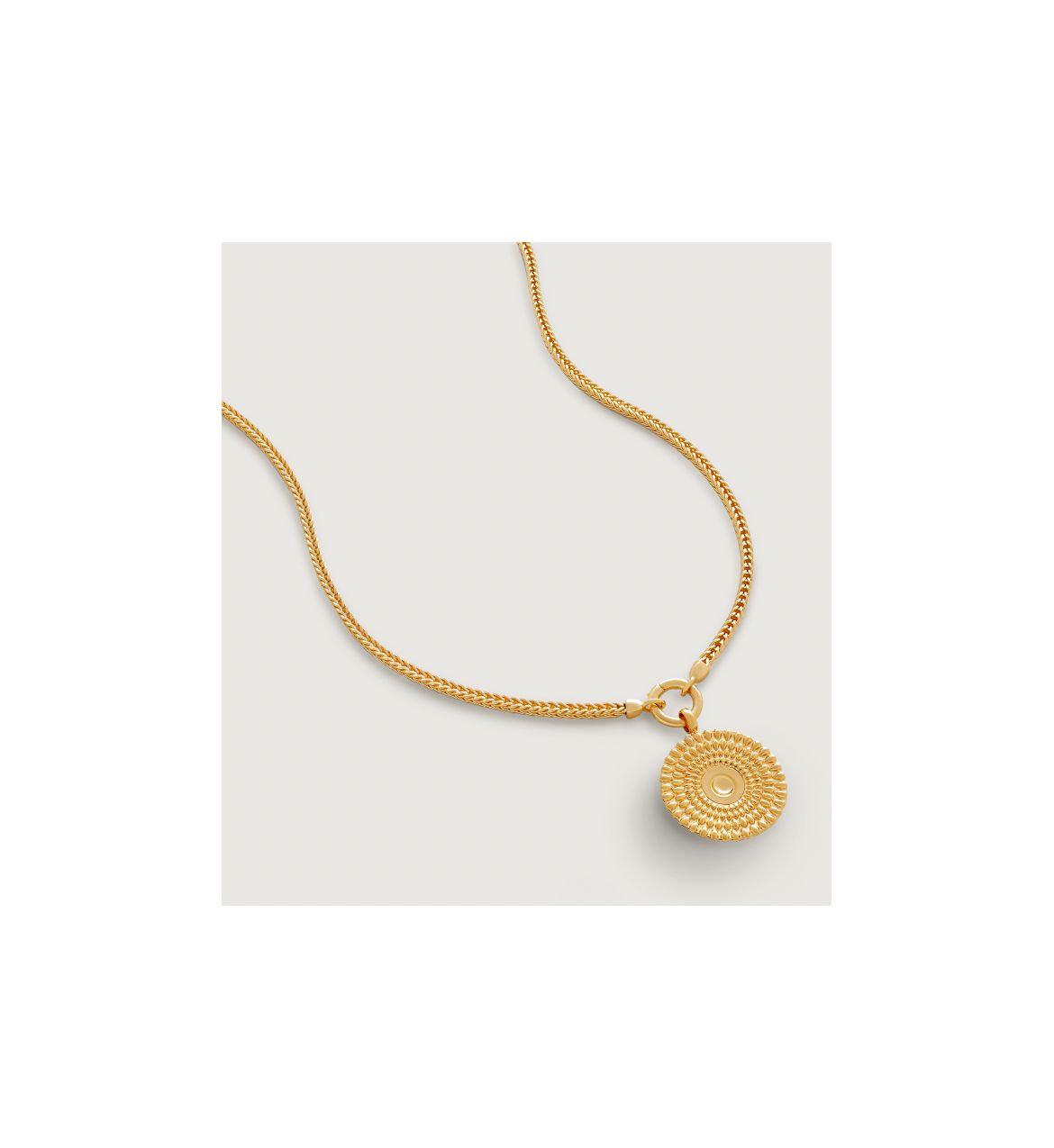 Juno Disc Pendant Chain Necklace | Monica Vinader (Global)