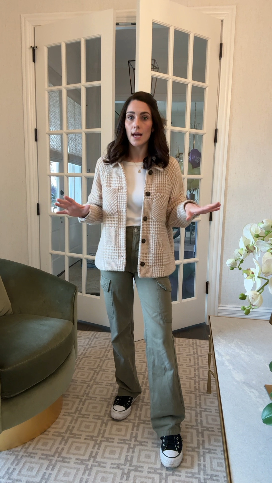 Cargo pants and a shacket

#LTKstyletip #LTKfindsunder100