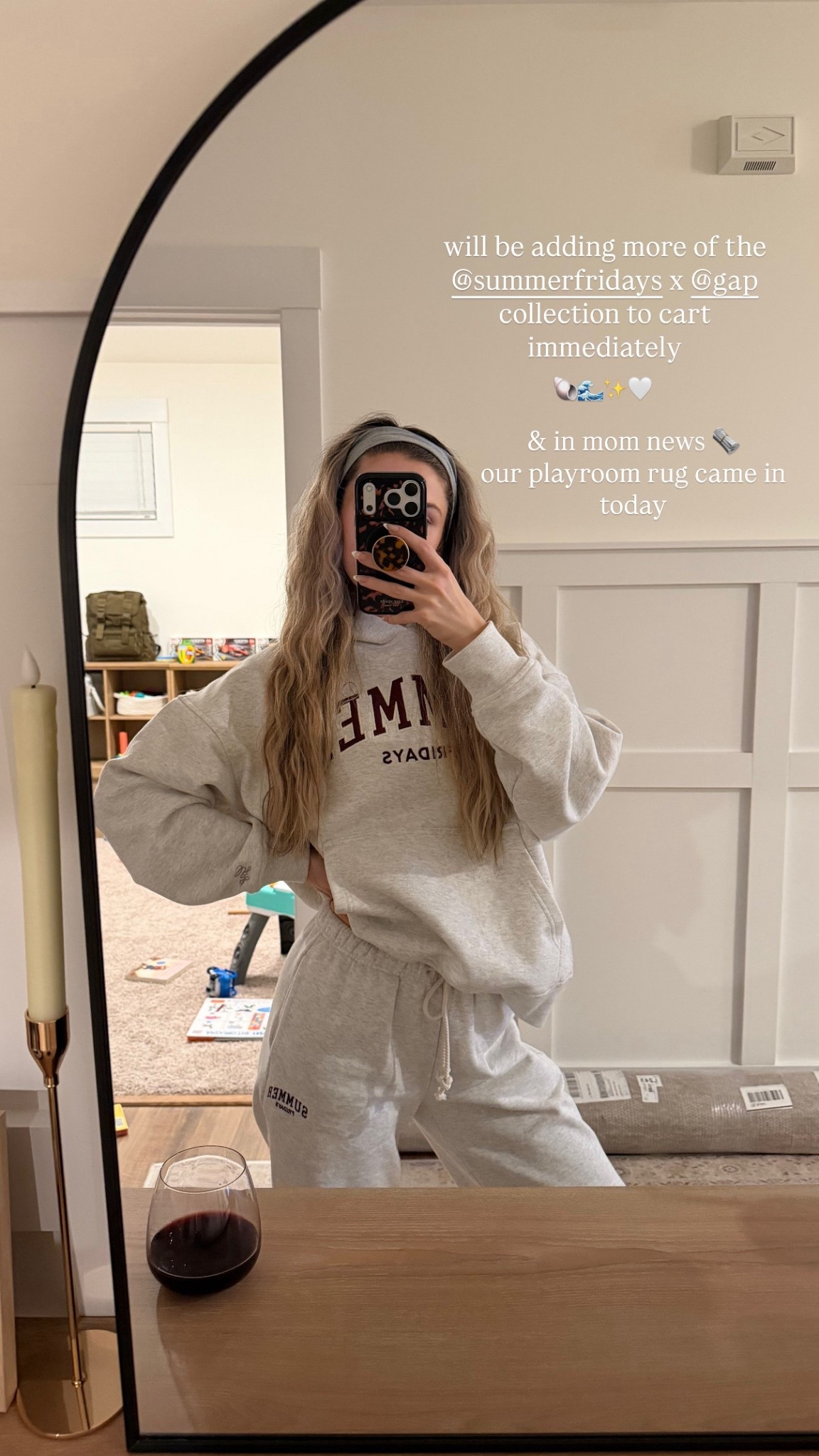 In love with this gap x summer Fridays sweat set! Amazing quality and so soft! Size small in the hoodie and xs in the sweatpants 

#LTKmomlife #LTKselfcare #LTKootd