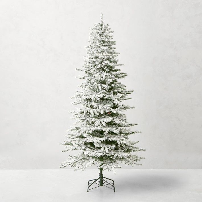 Snow Pine Clear LED Lit Faux Christmas Tree, 7.5' | Williams-Sonoma