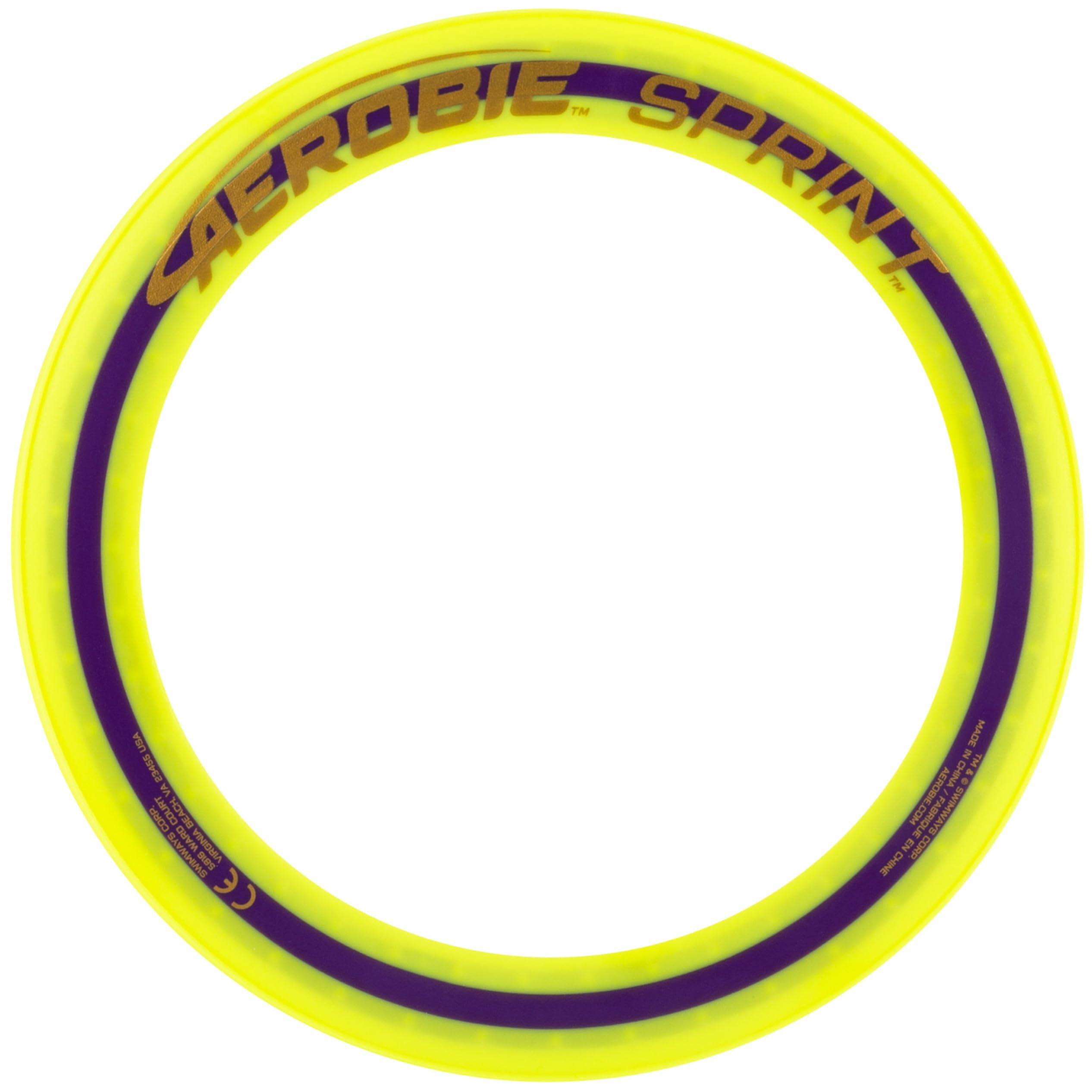 Aerobie Sprint Ring Outdoor Flying Disc, 10 Inches, Yellow | Amazon (US)