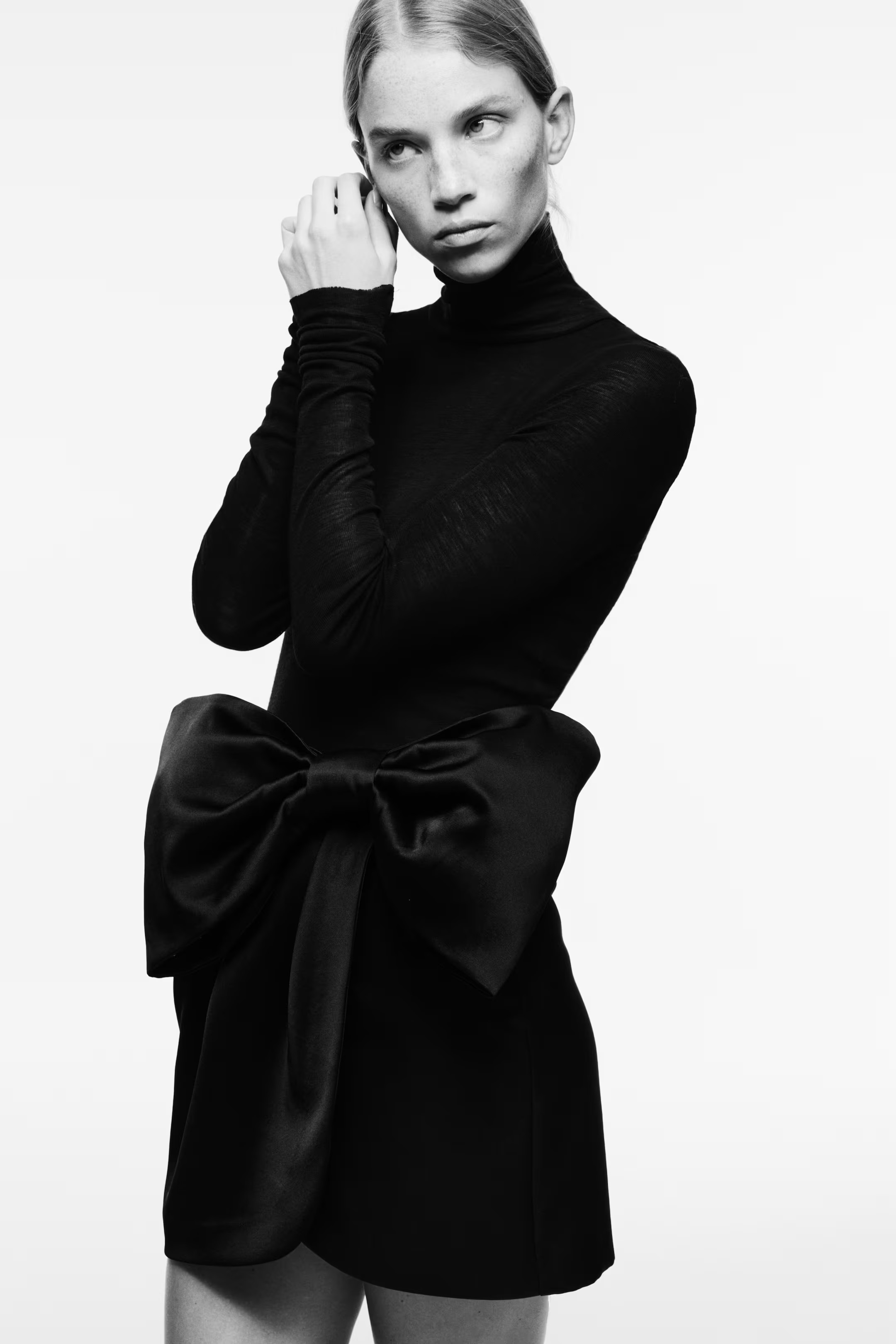 Bow-Detail Satin Skirt | H&M (US + CA)