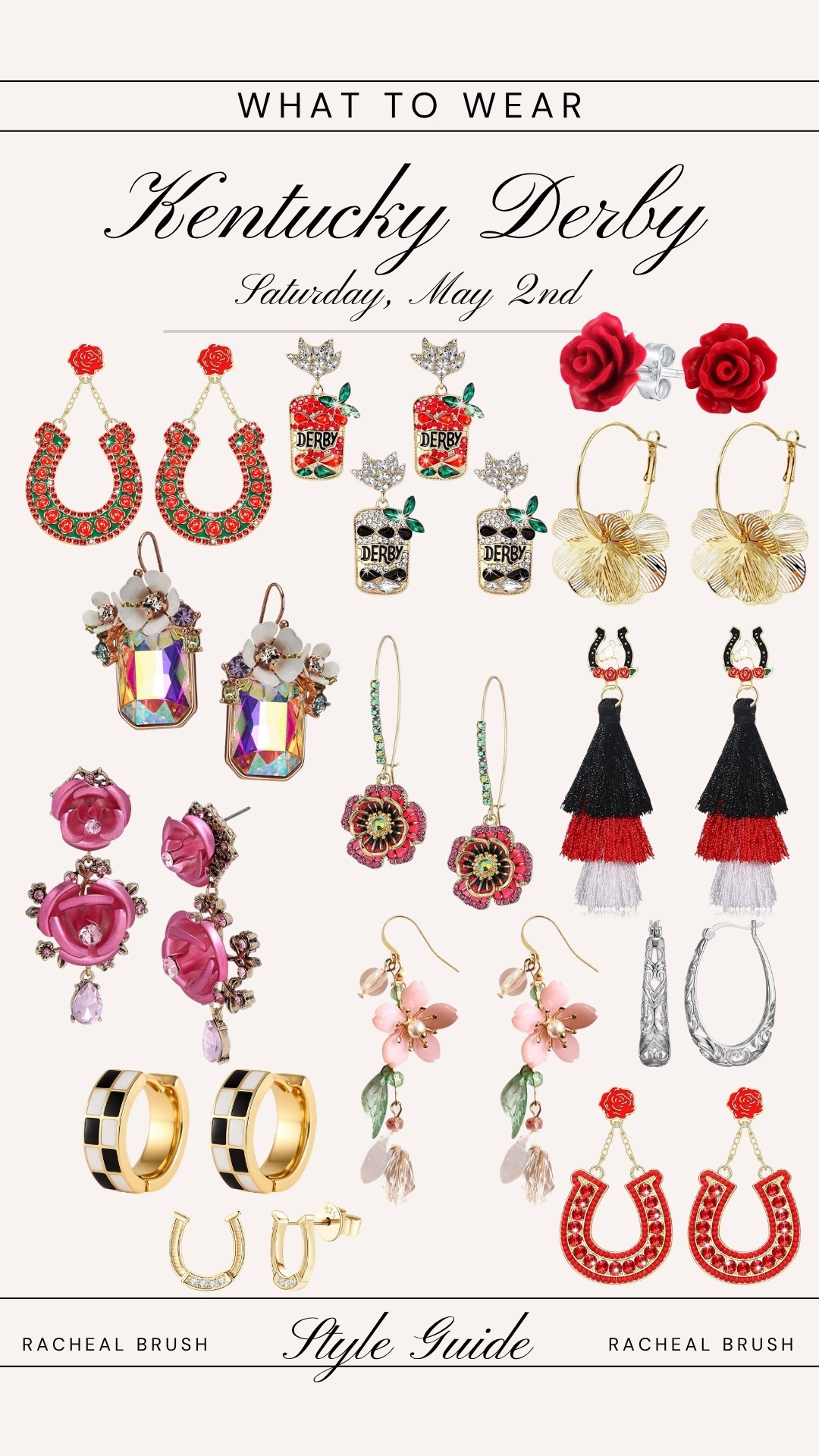 Kentucky Derby style guide
Earrings

Derby earrings | Derby Style | red rose earrings | Kentucky Derby accessories | Derby Day chic | Derby race | 

#LTKFestival #LTKWedding #LTKMothersDay