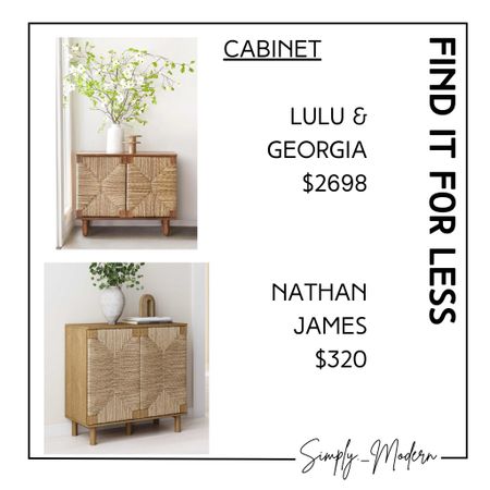 Find it for less- seagrass cabinet

#LTKhome