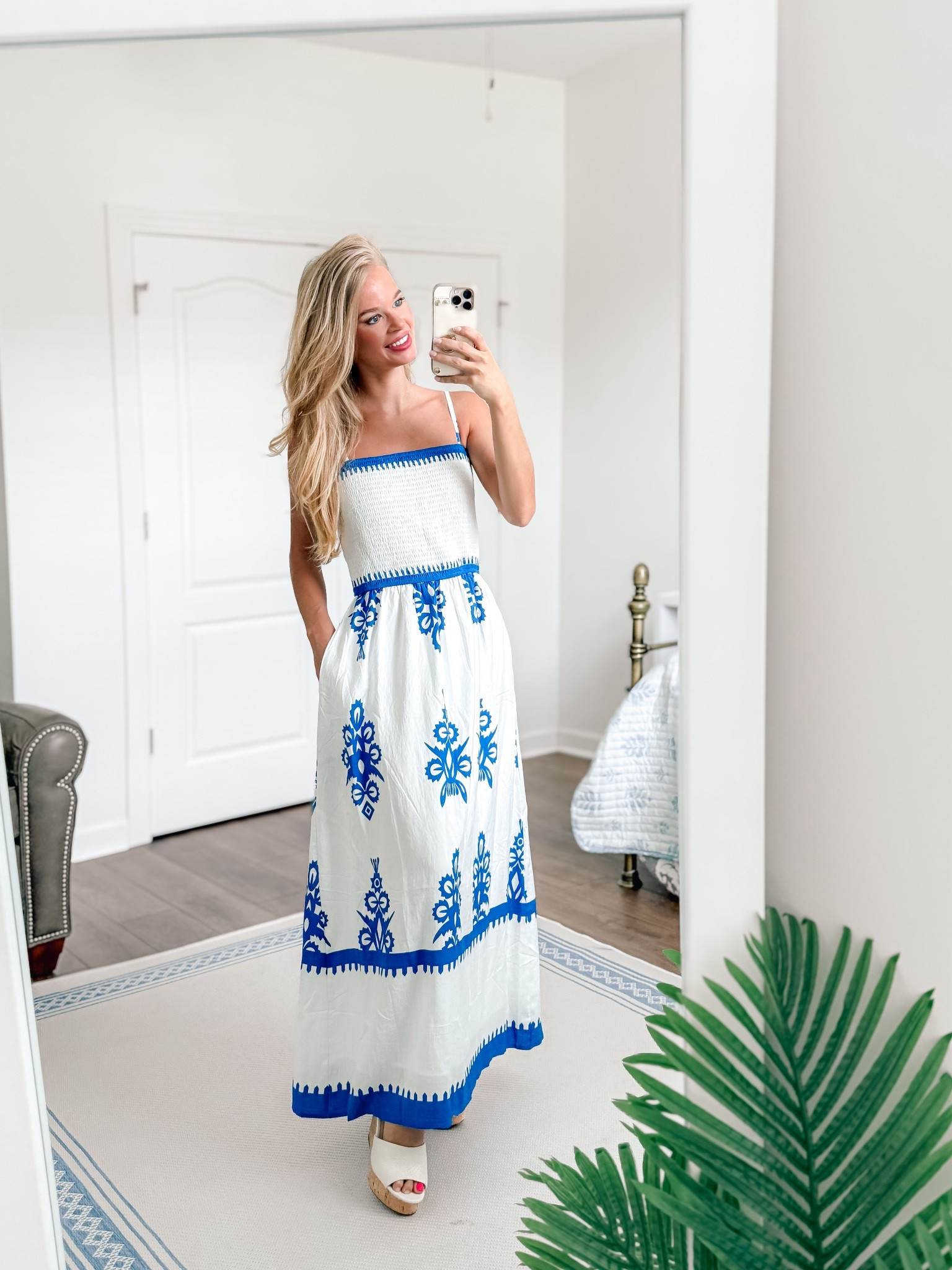 Blue and white midi maxi dress 
Affordable outfit 
Amazon find 
Petite fashion
OOTD 

#LTKFindsUnder100 #LTKPetite #LTKFindsUnder50