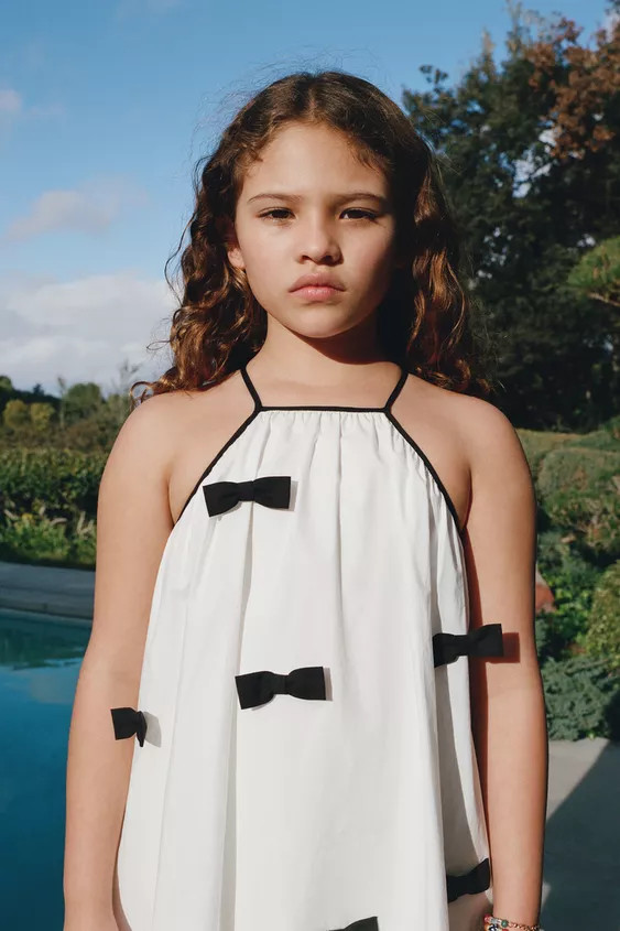 BOW HALTER NECK DRESS | Zara Canada