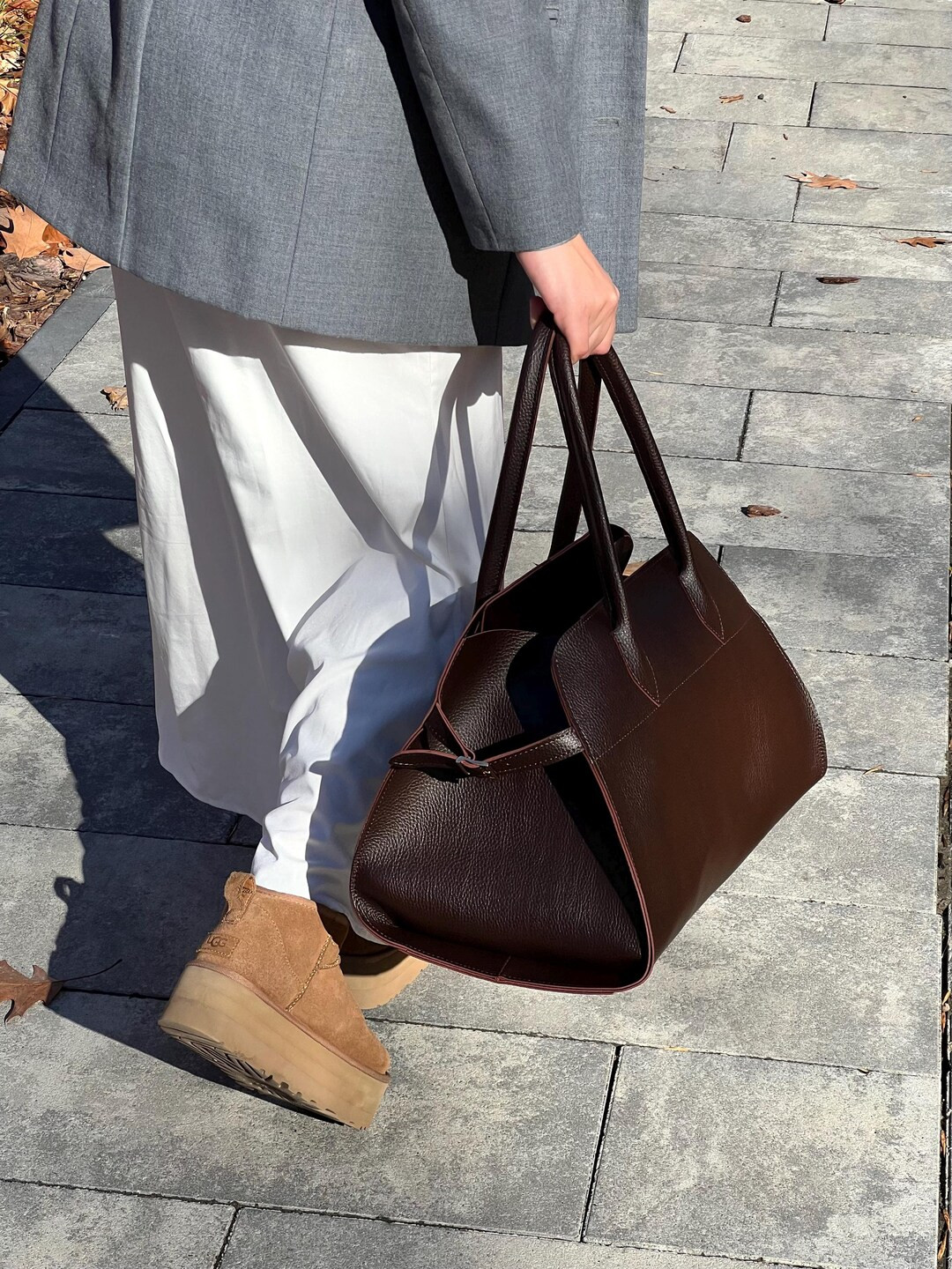 Eco Leather Hobo Bag for Women, Handmade Faux Leather Bag as a Womens Gift, Womens Handbag Like E... | Etsy (US)