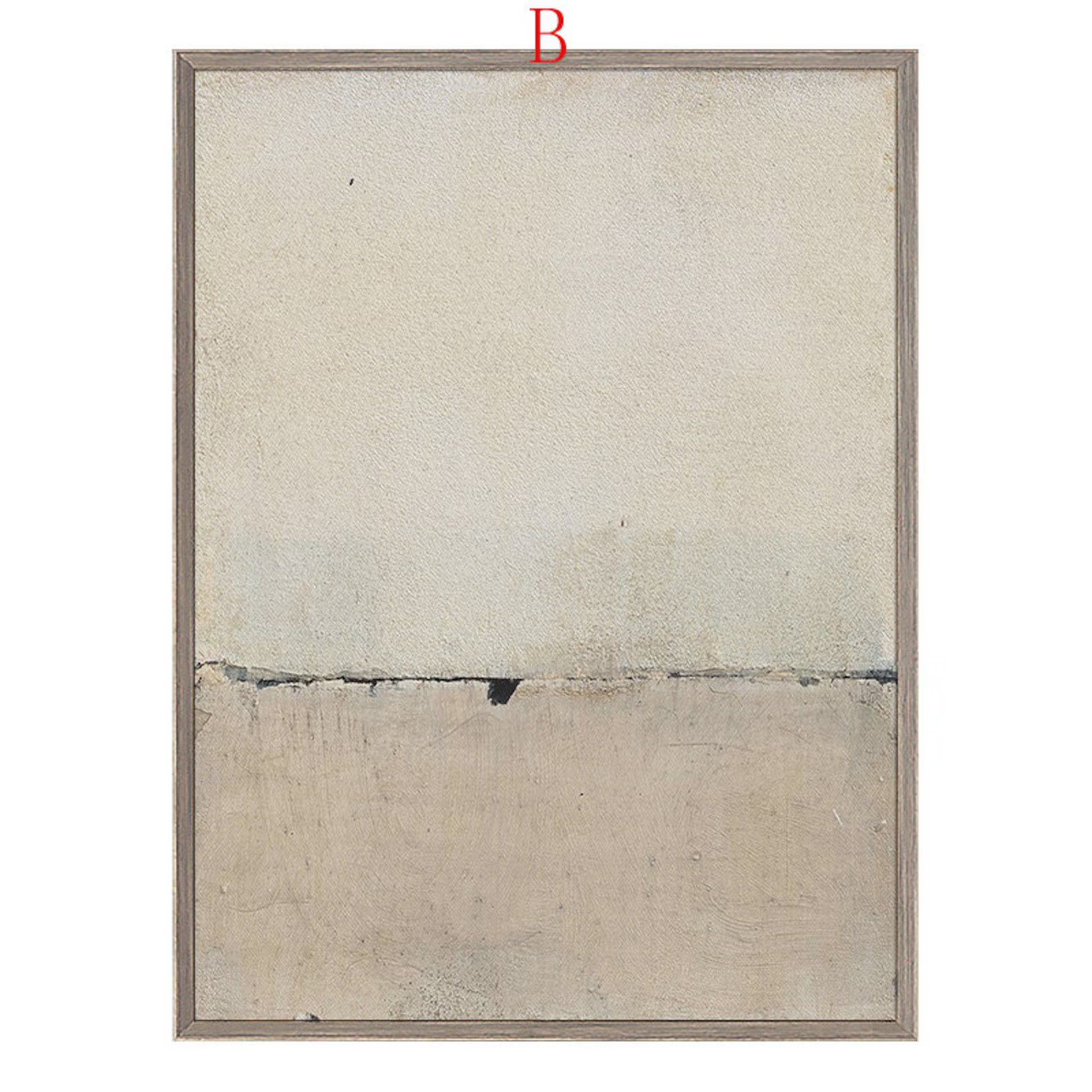 Extra Large Canvas Wall Art, Beige and Black Abstract Oil Painting, Original Acrylic Painting on ... | Etsy (US)