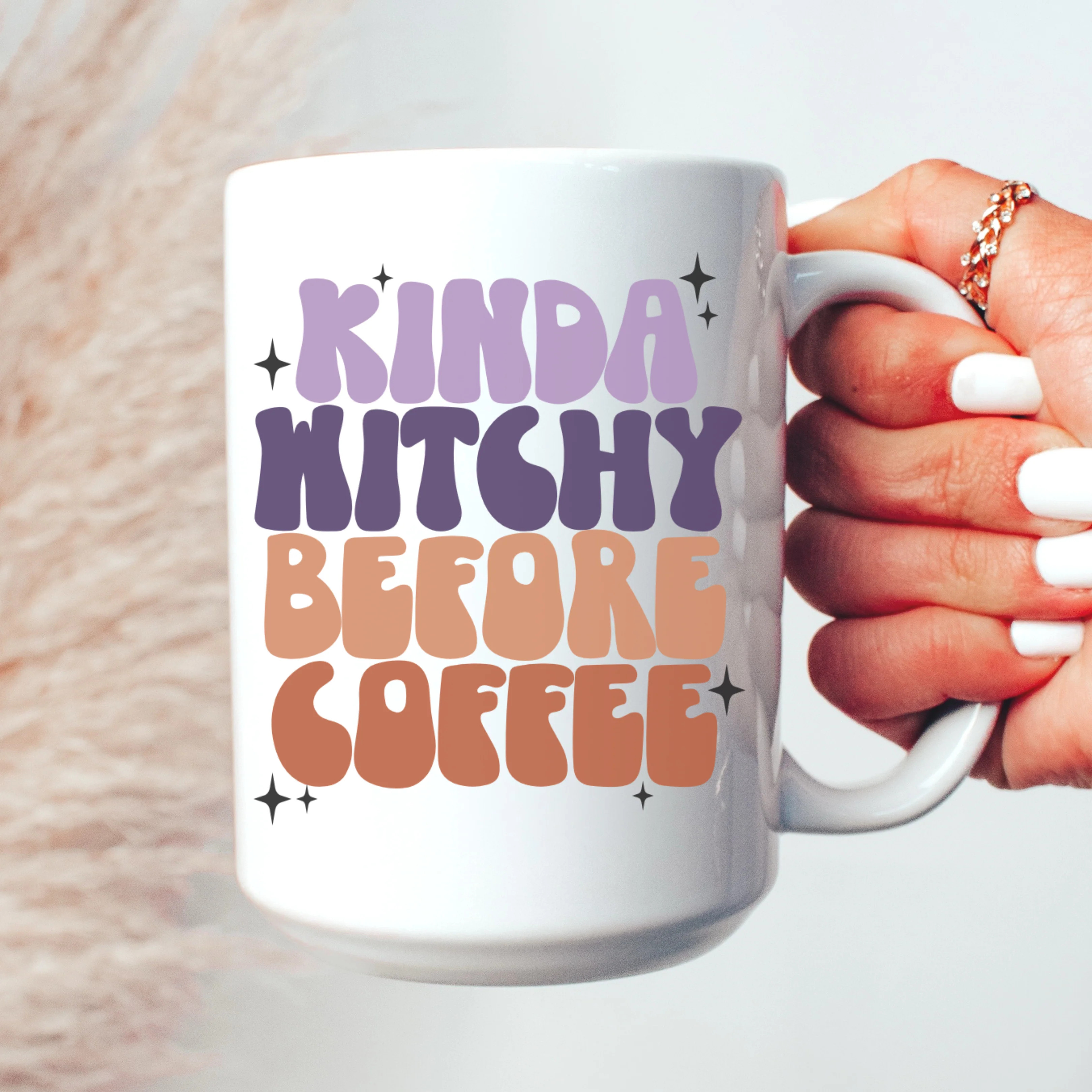 Kinda Witchy Before Coffee Mug | Sweet Mint Handmade Goods